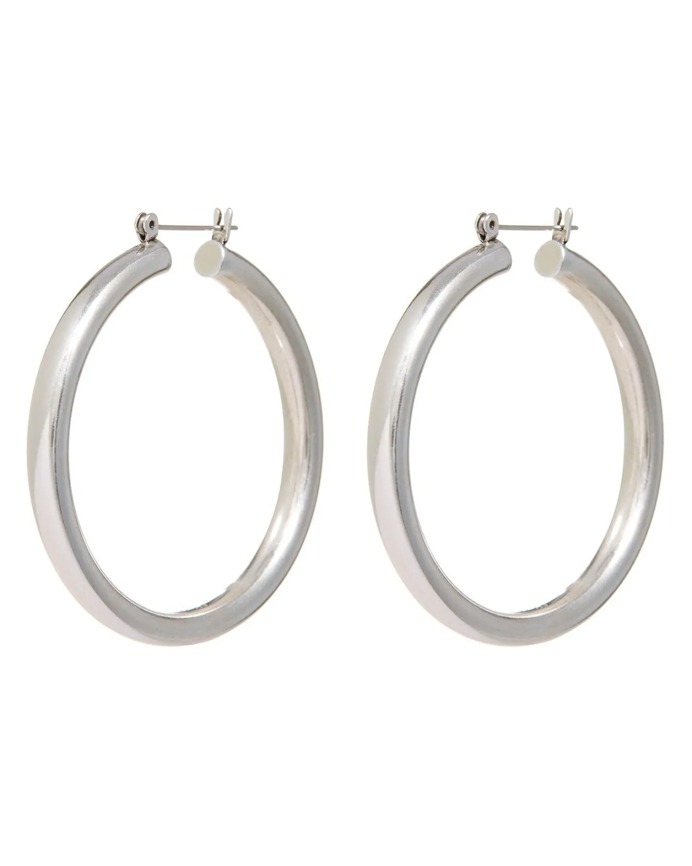 Amalfi Tube Hoops- Silver