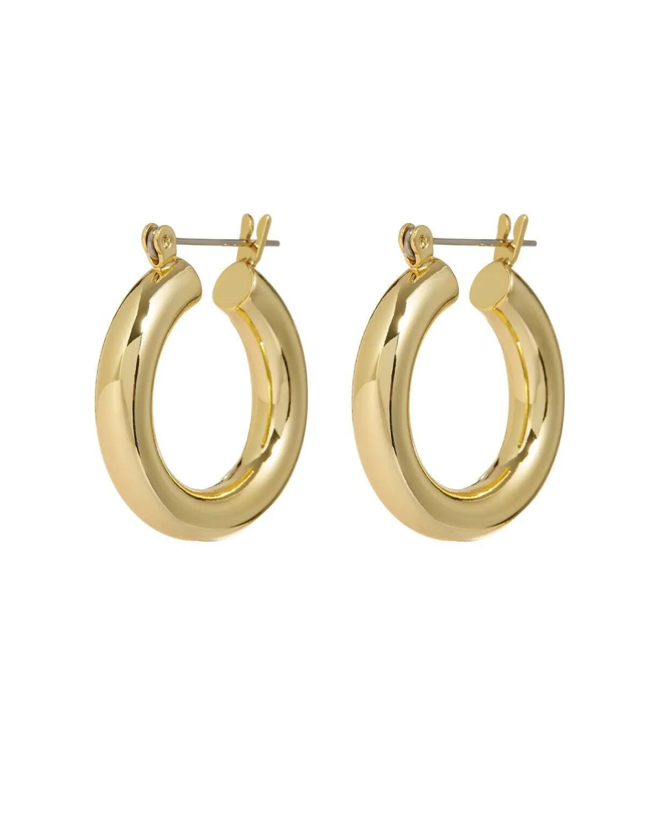 Baby Amalfi Tube Hoops- Gold
