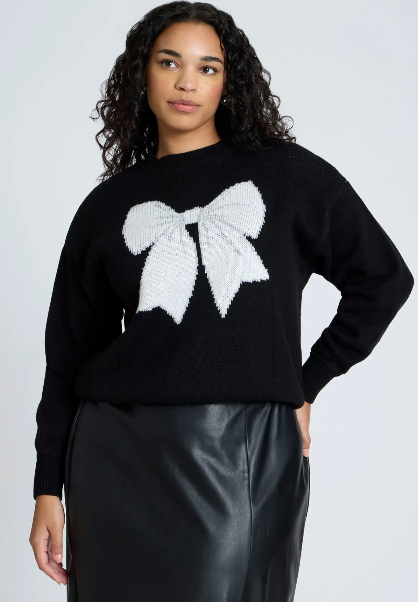 Bow Intarsia Sweater