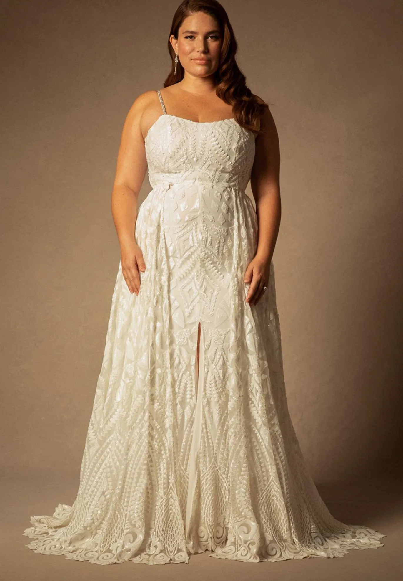 Bridal by ELOQUII Sequin Gown With Detachable Skirt