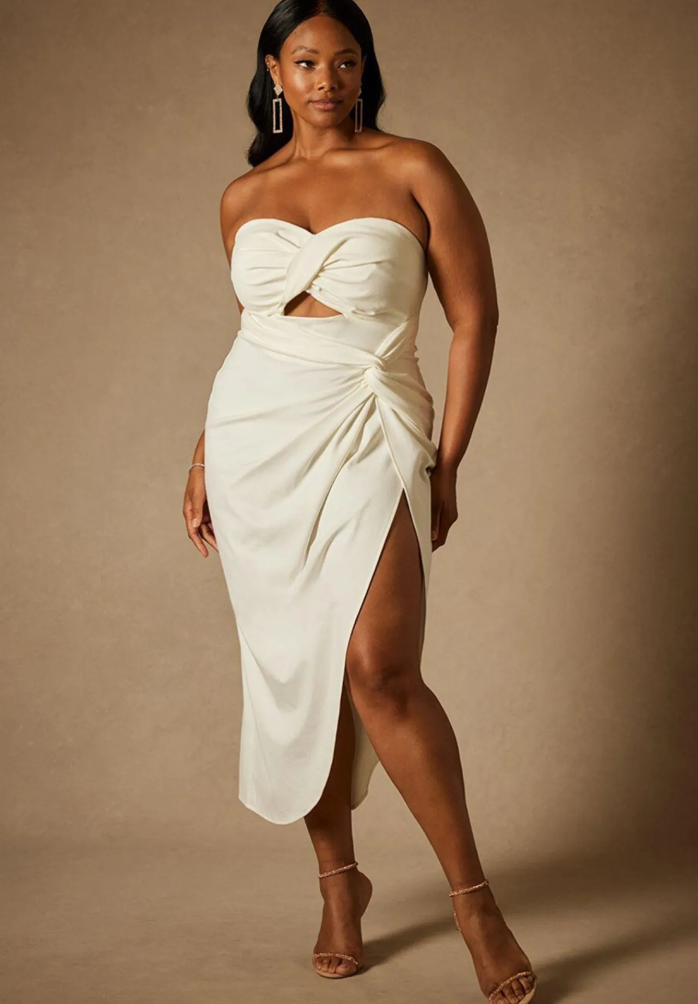 Bridal by ELOQUII Twisted Top Dress