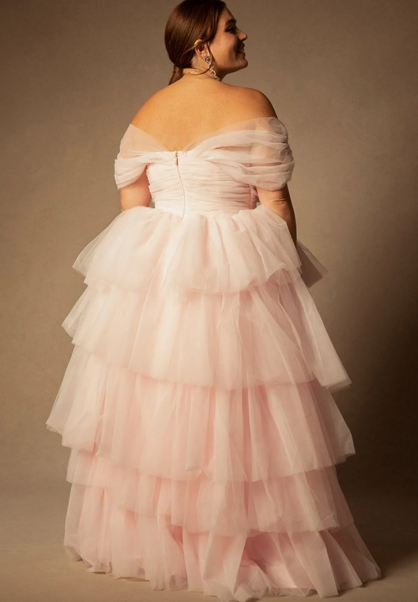 Bridal by ELOQUII Mixed Tulle Gown