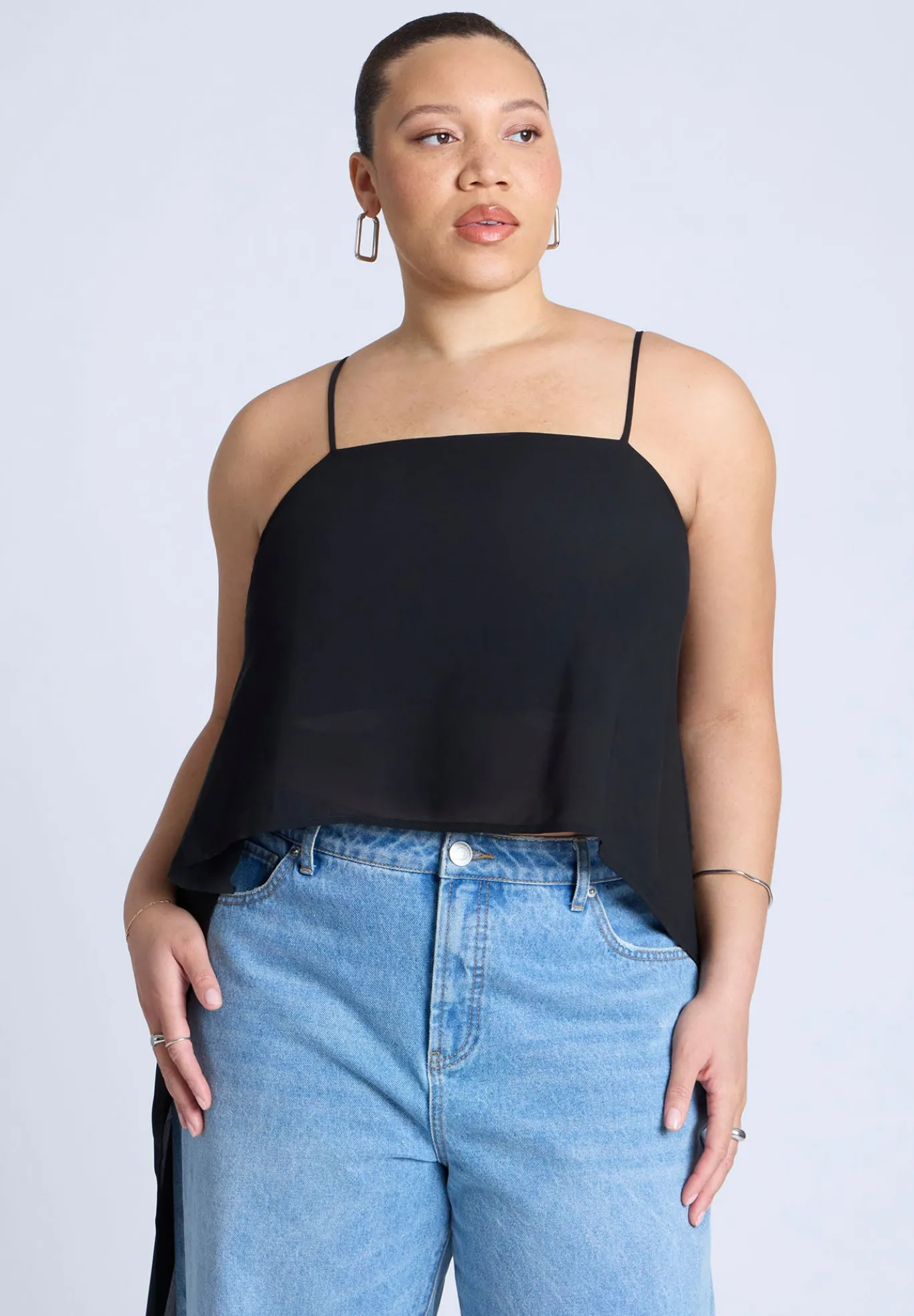 Cascading Crop Top