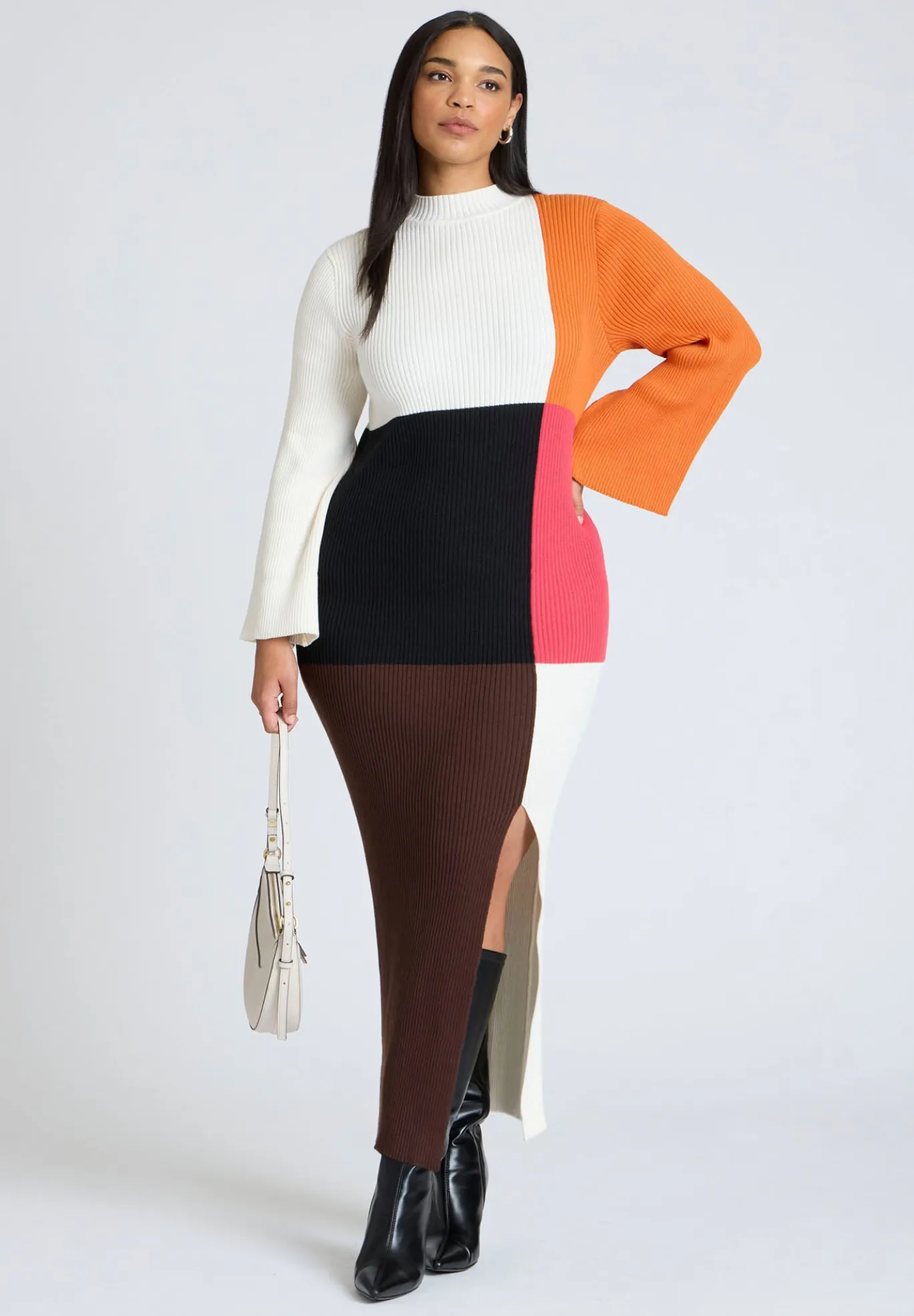 Colorblocked Maxi Dress