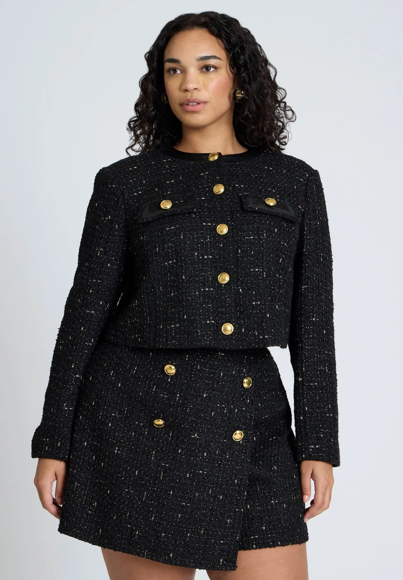 Cropped Tweed Jacket