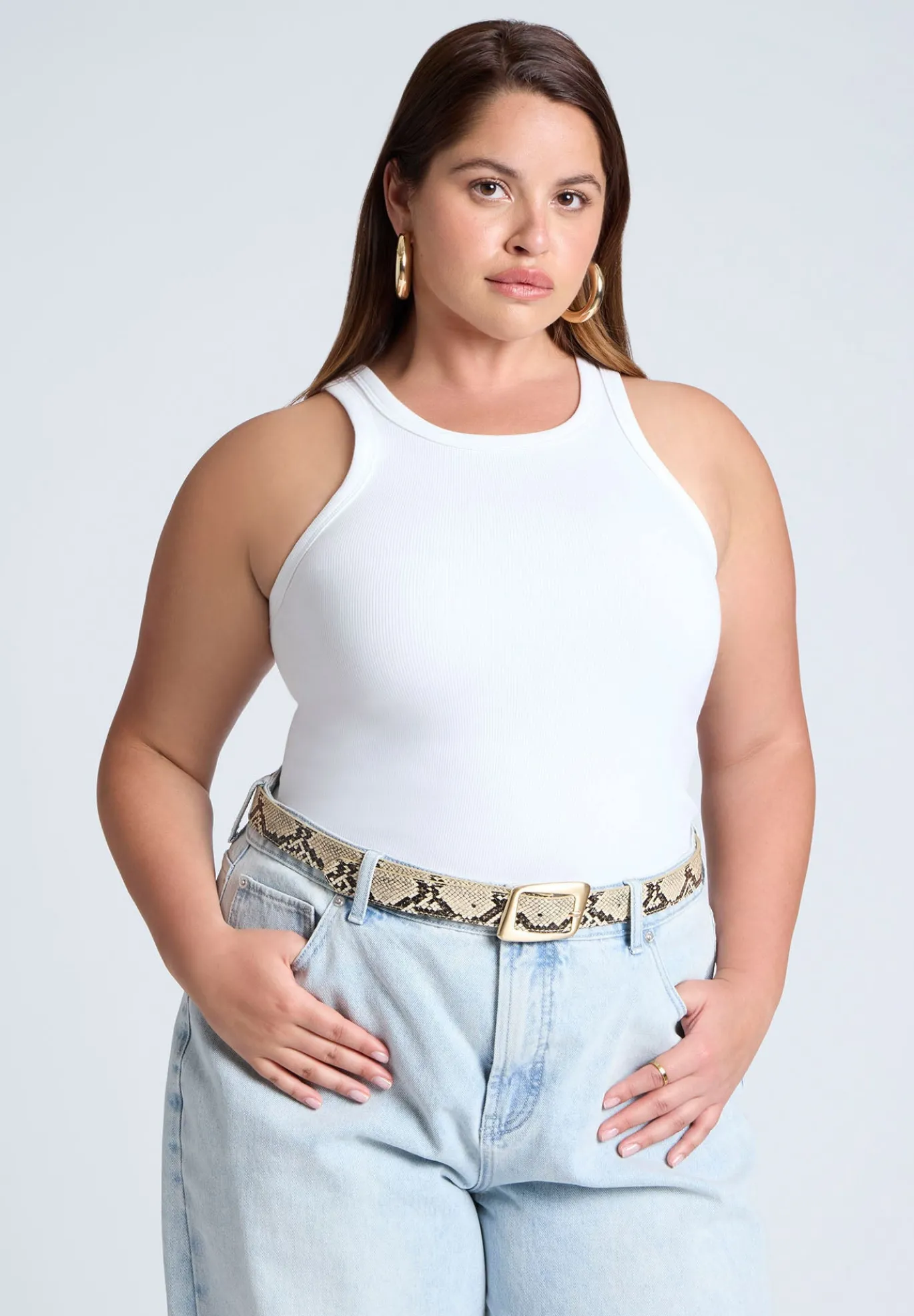 Diagonal Buckle Belt