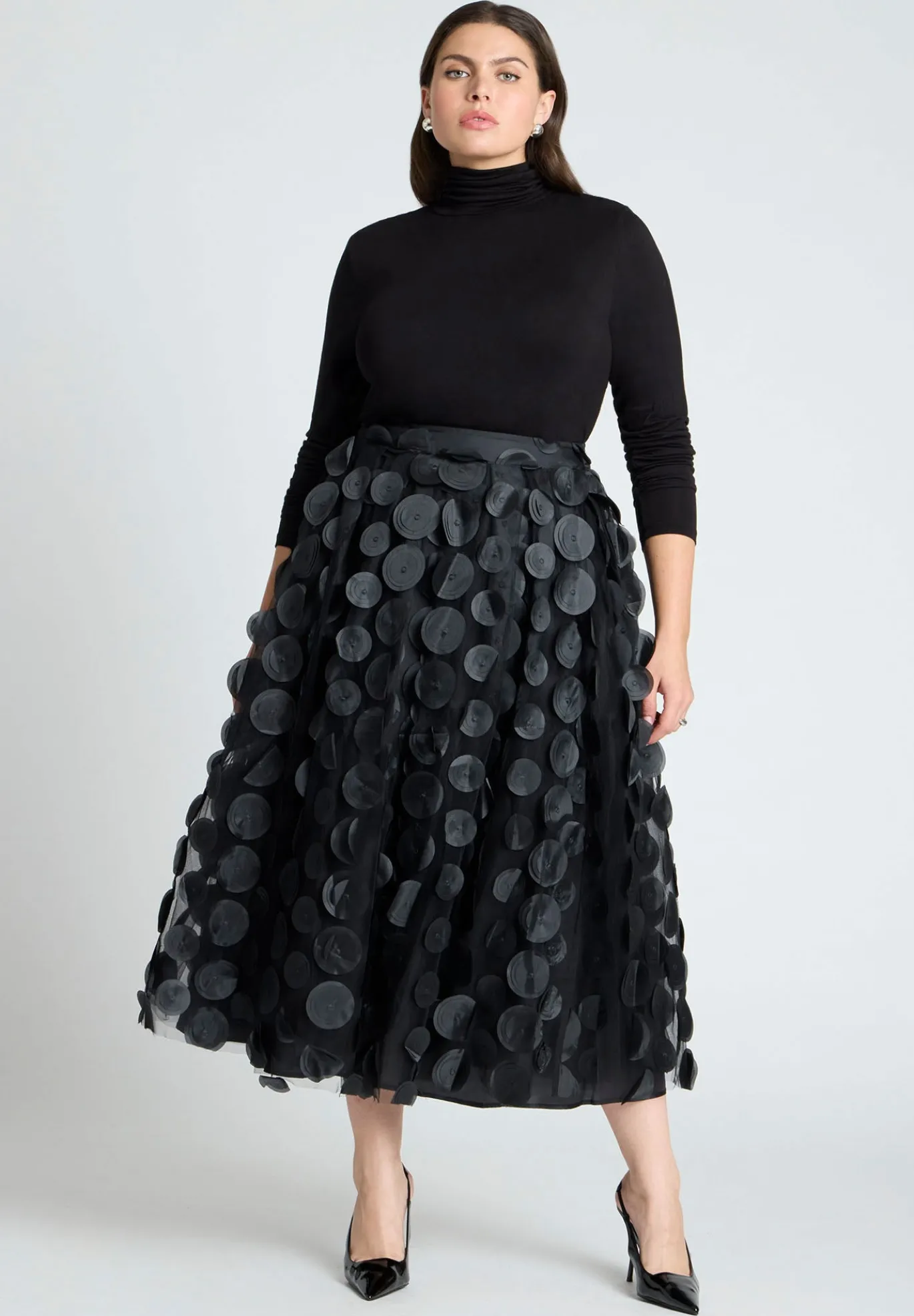 Dimensional Dot Full Skirt