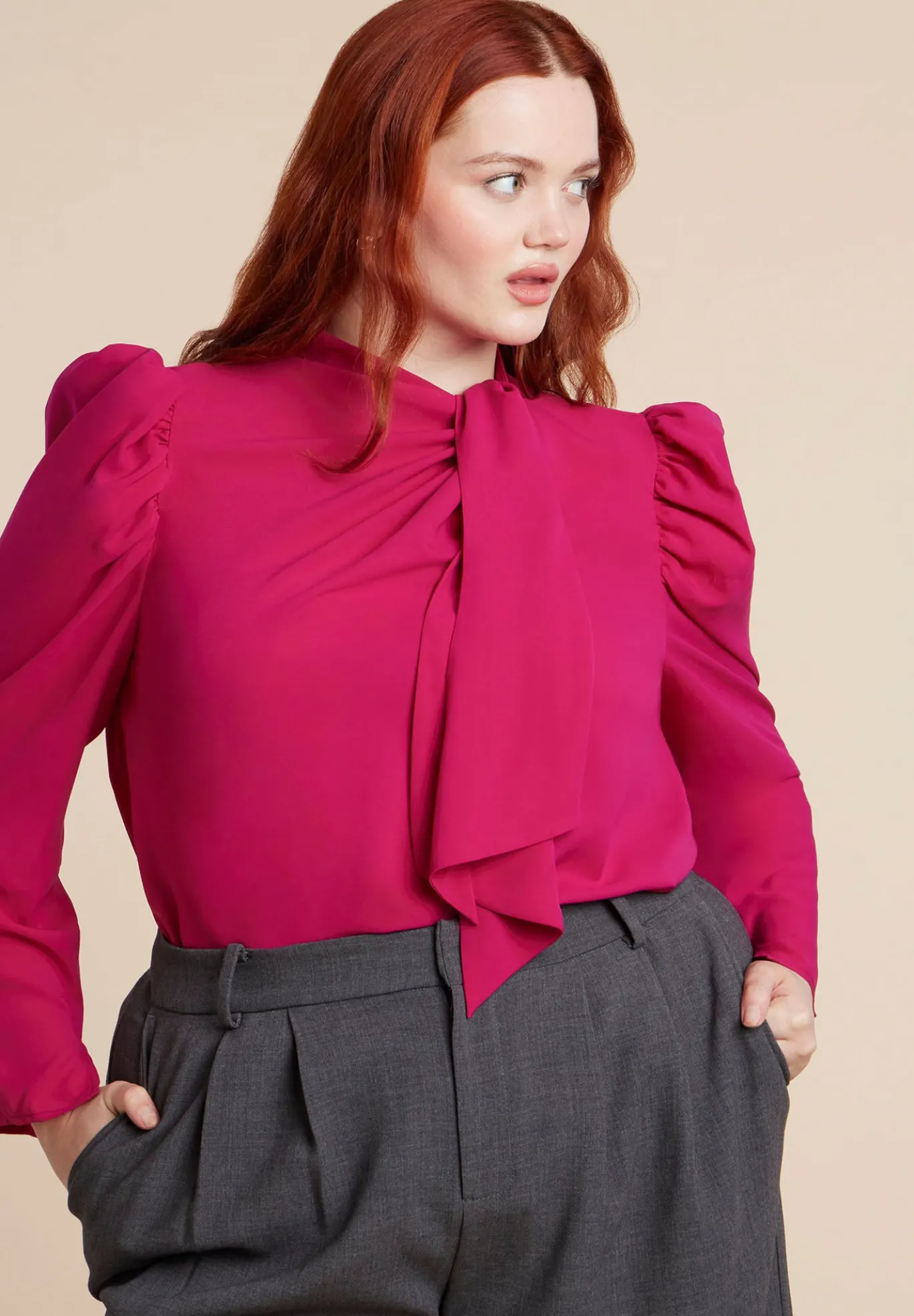 Drape Front Blouse