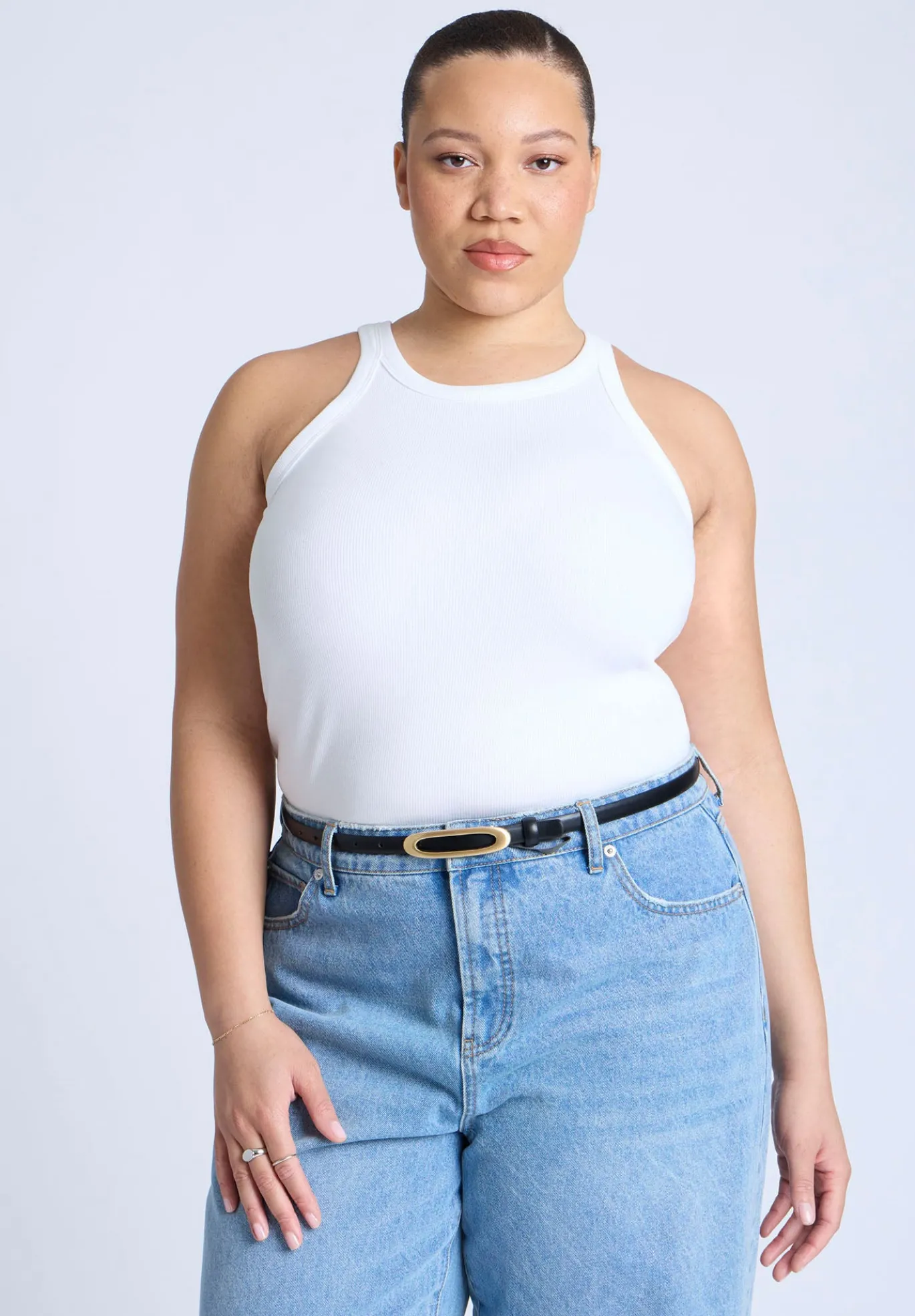 Elongated Buckle Belt