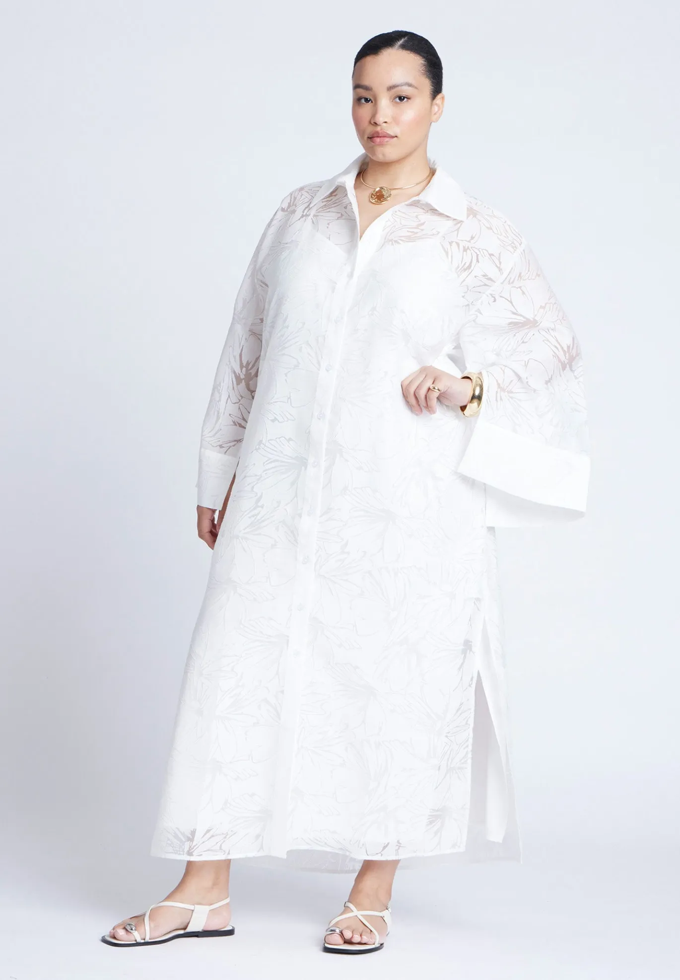 Floral Oversize Shirt Dress