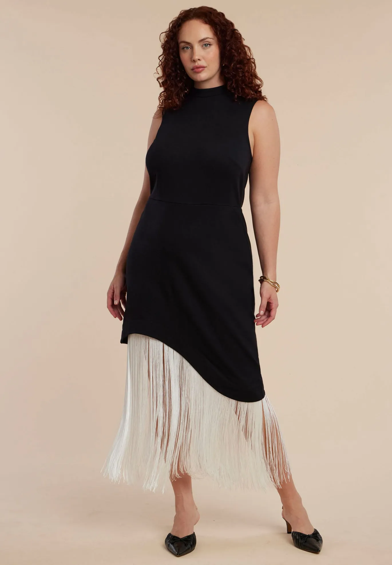 Fringe Asym Dress