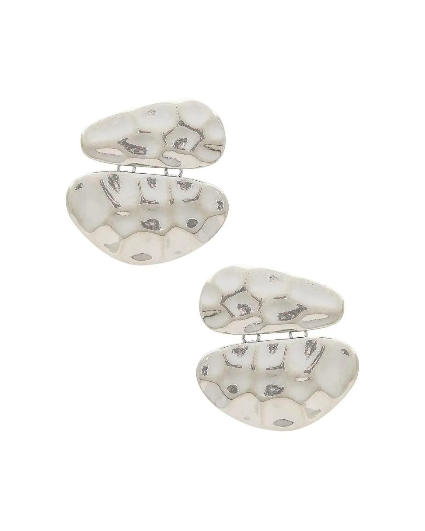 Hammered Silver Stud