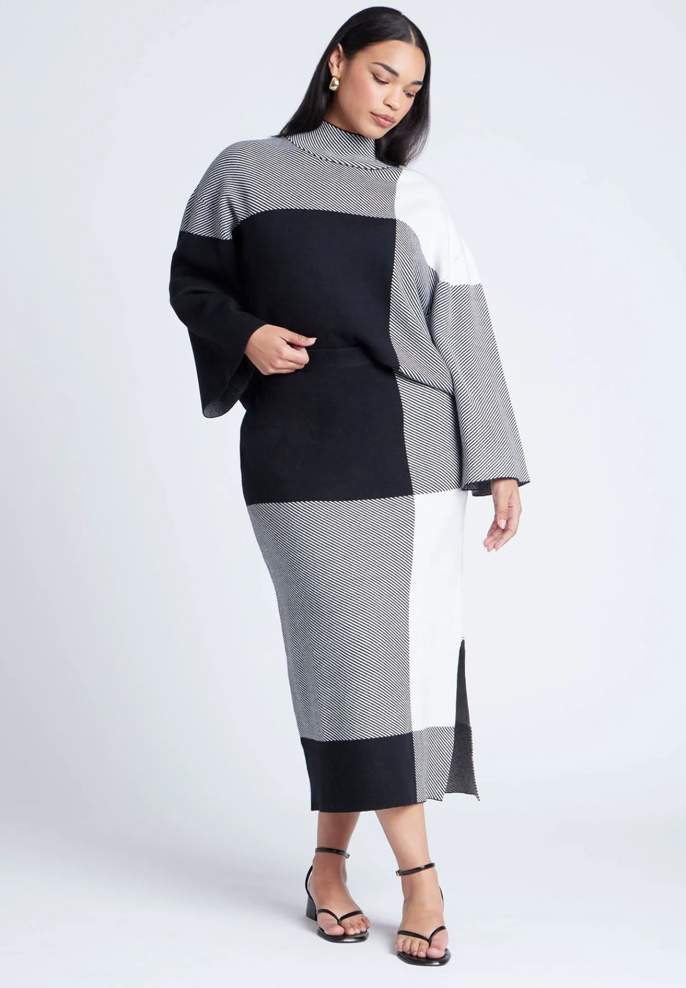 Intarsia Sweater Skirt