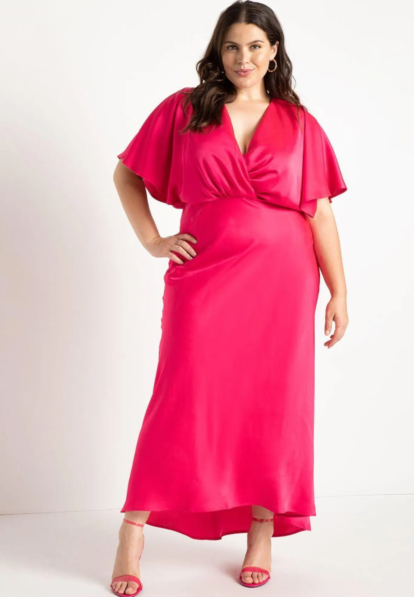 Kimono Sleeve Maxi Dress