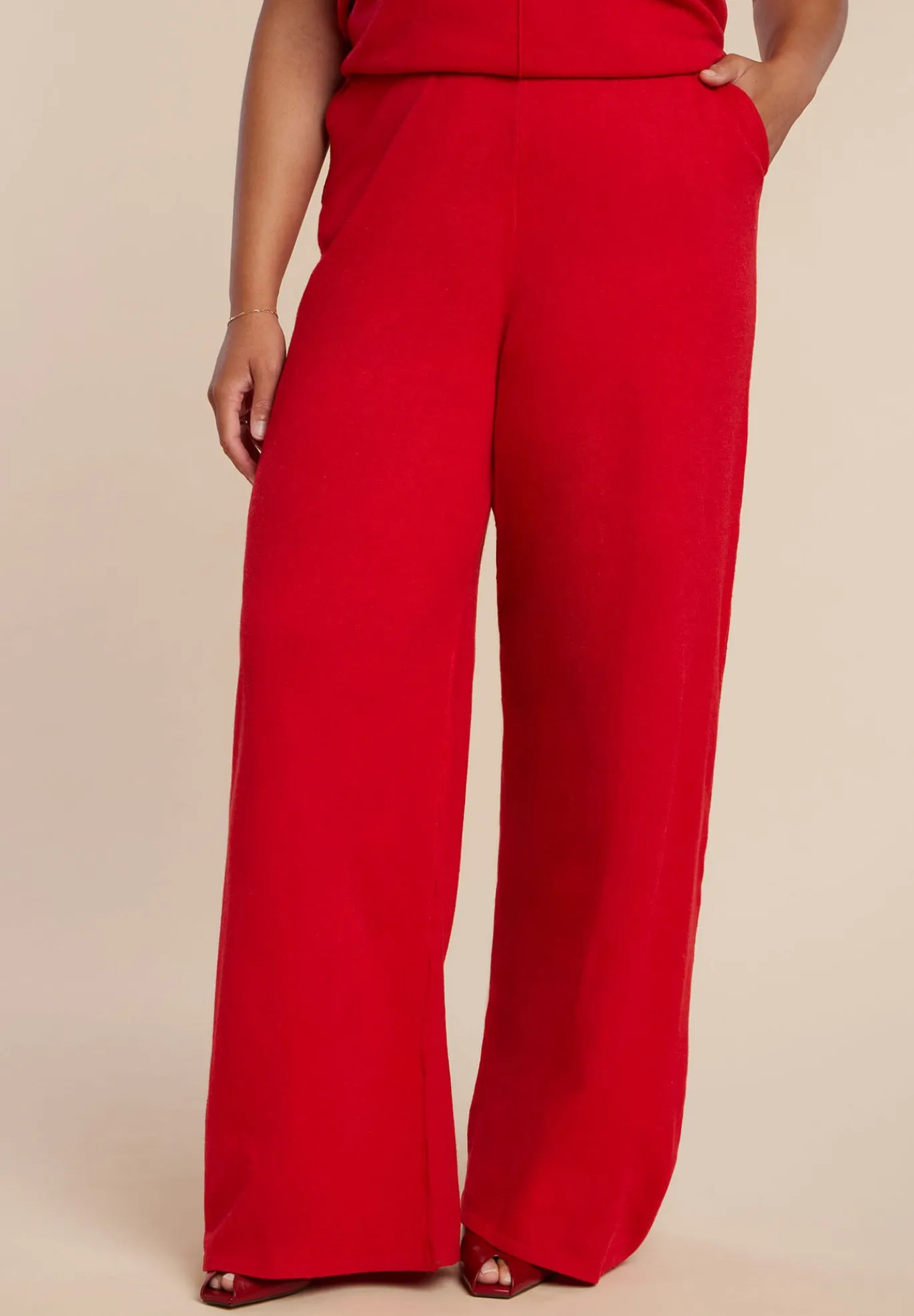 Knit Wide Leg Sweater Pant