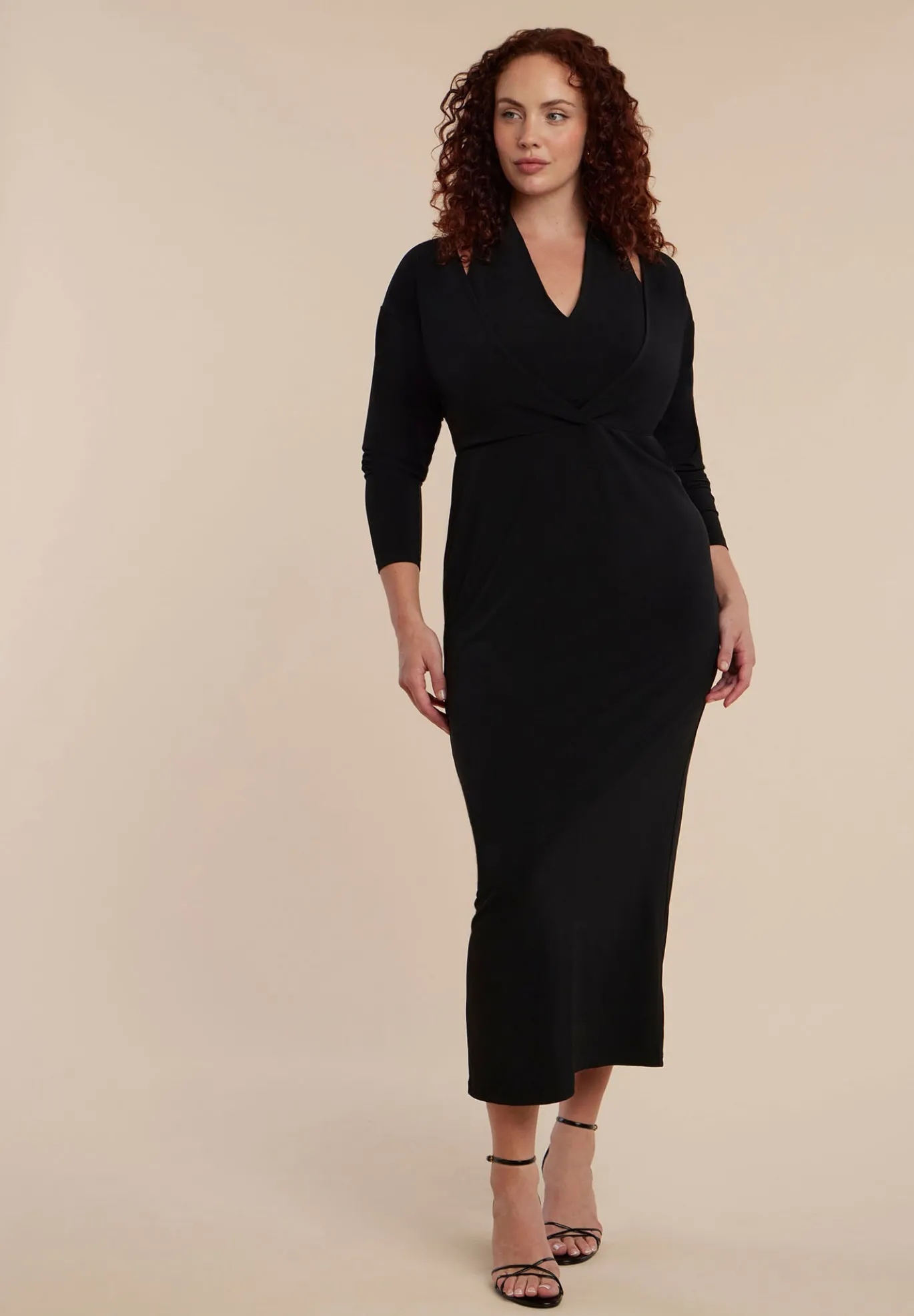 Maxi Dress With Halter Layer