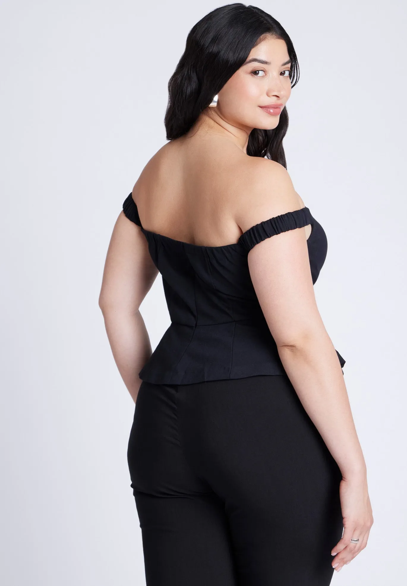 Off The Shoulder Peplum Top