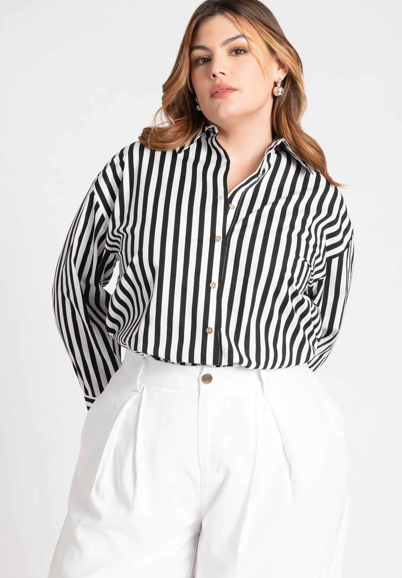 Preppy Striped Button Down