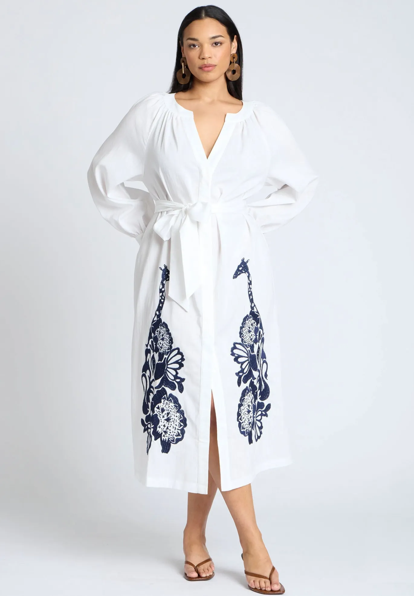 Relaxed Dress with Applique