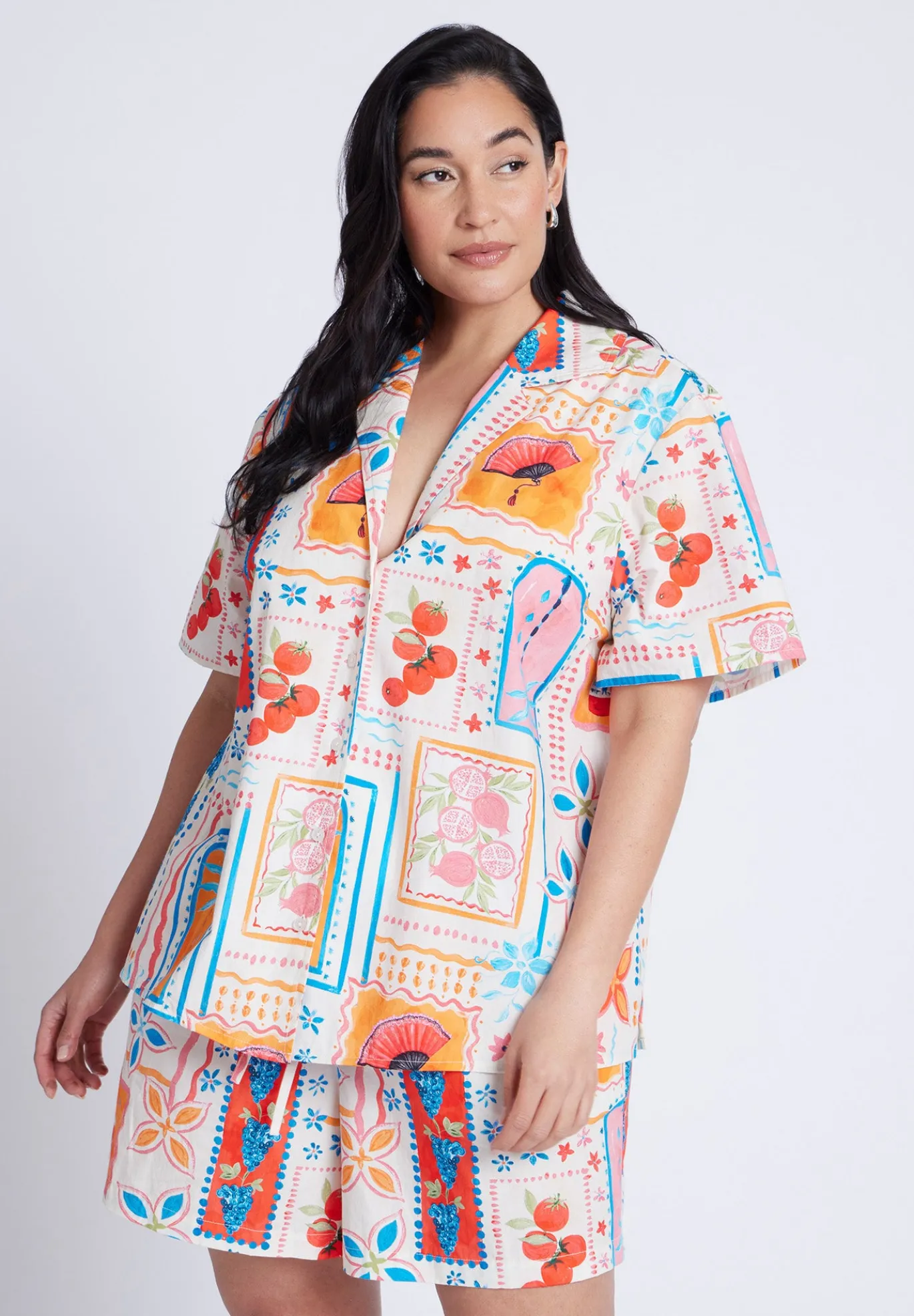 Relaxed Short Sleeve Button Down