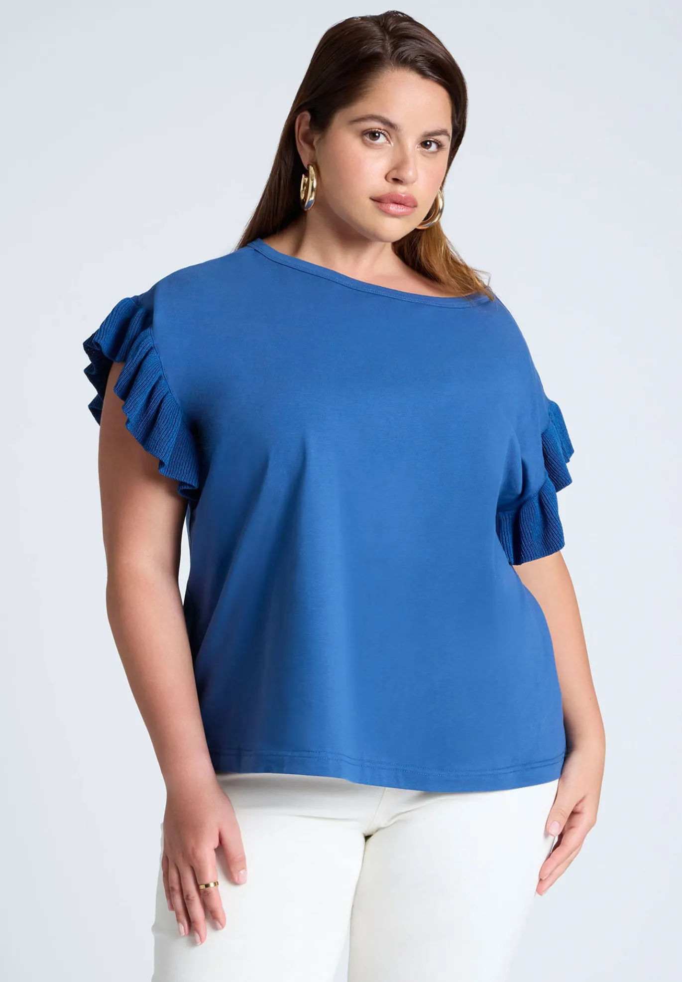 Ruffle Sleeve Tee