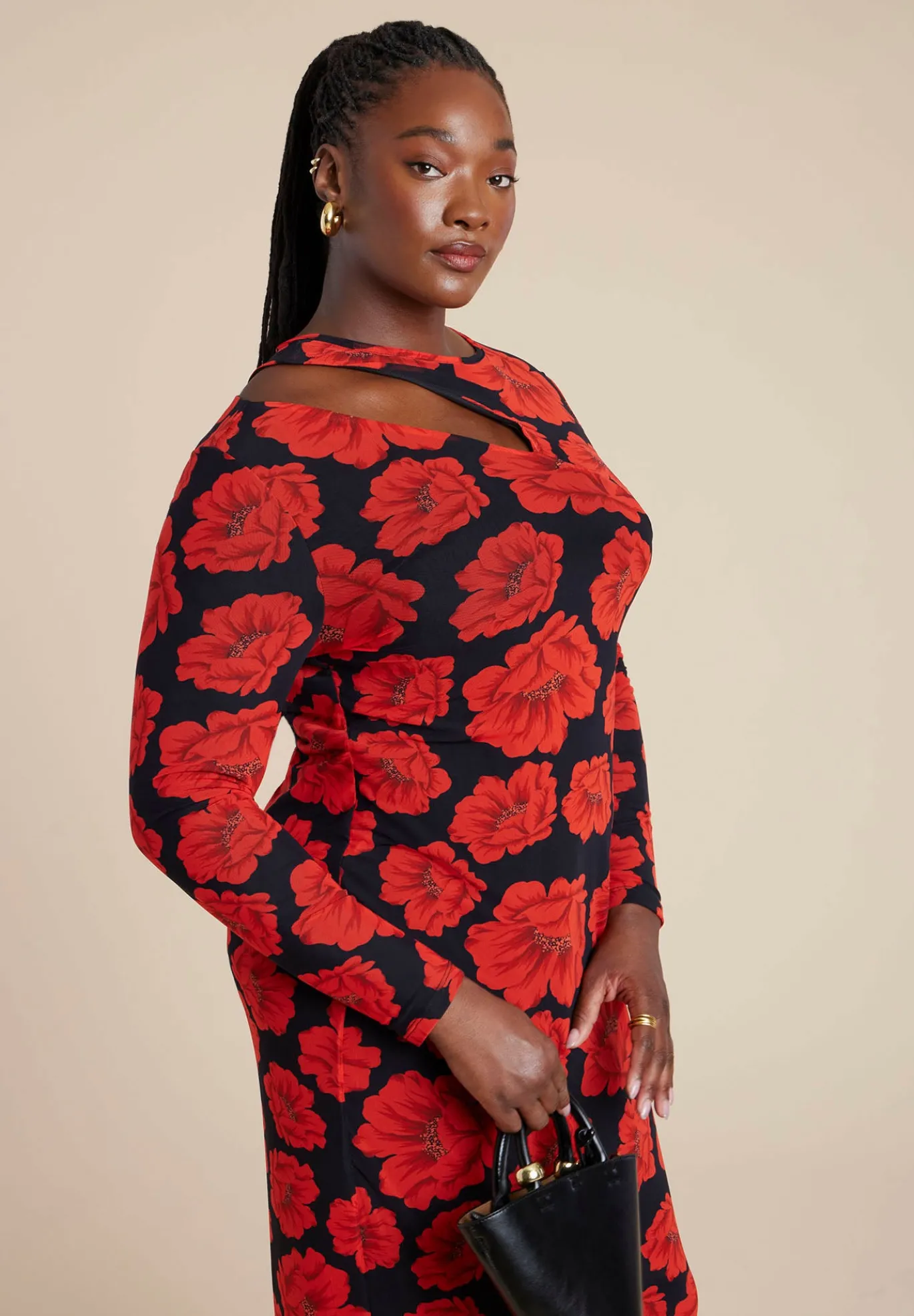 Shoulder Detail Mesh Dress