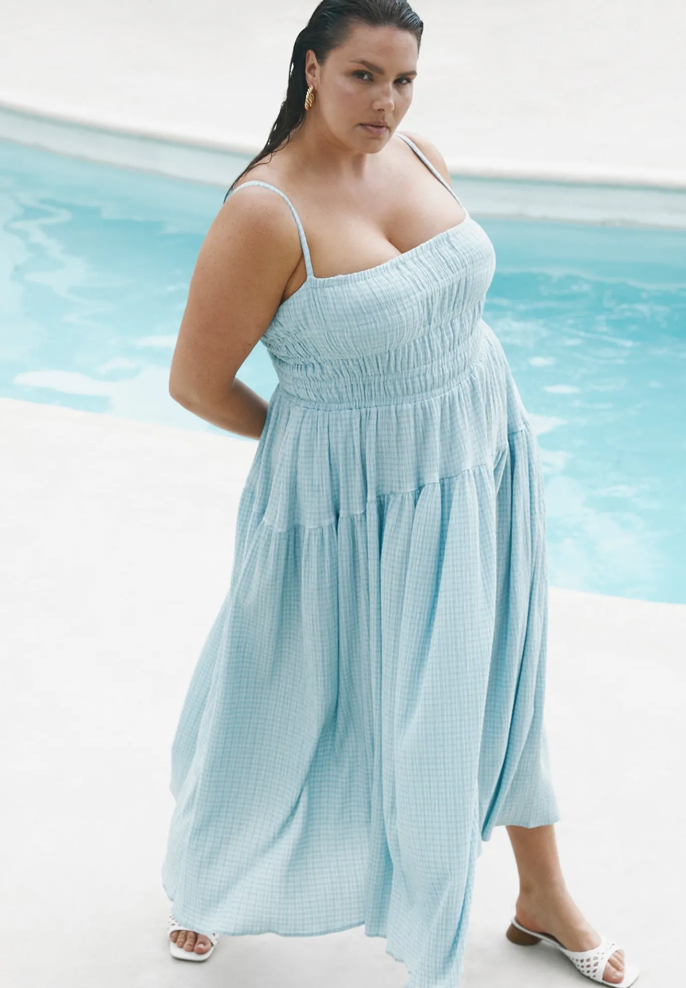 Smocked Tiered Maxi Dress