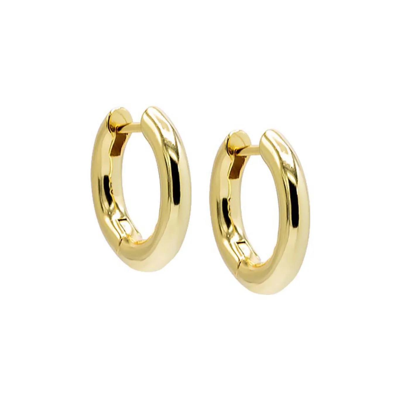 Solid Wide Rounded Huggie Earring
