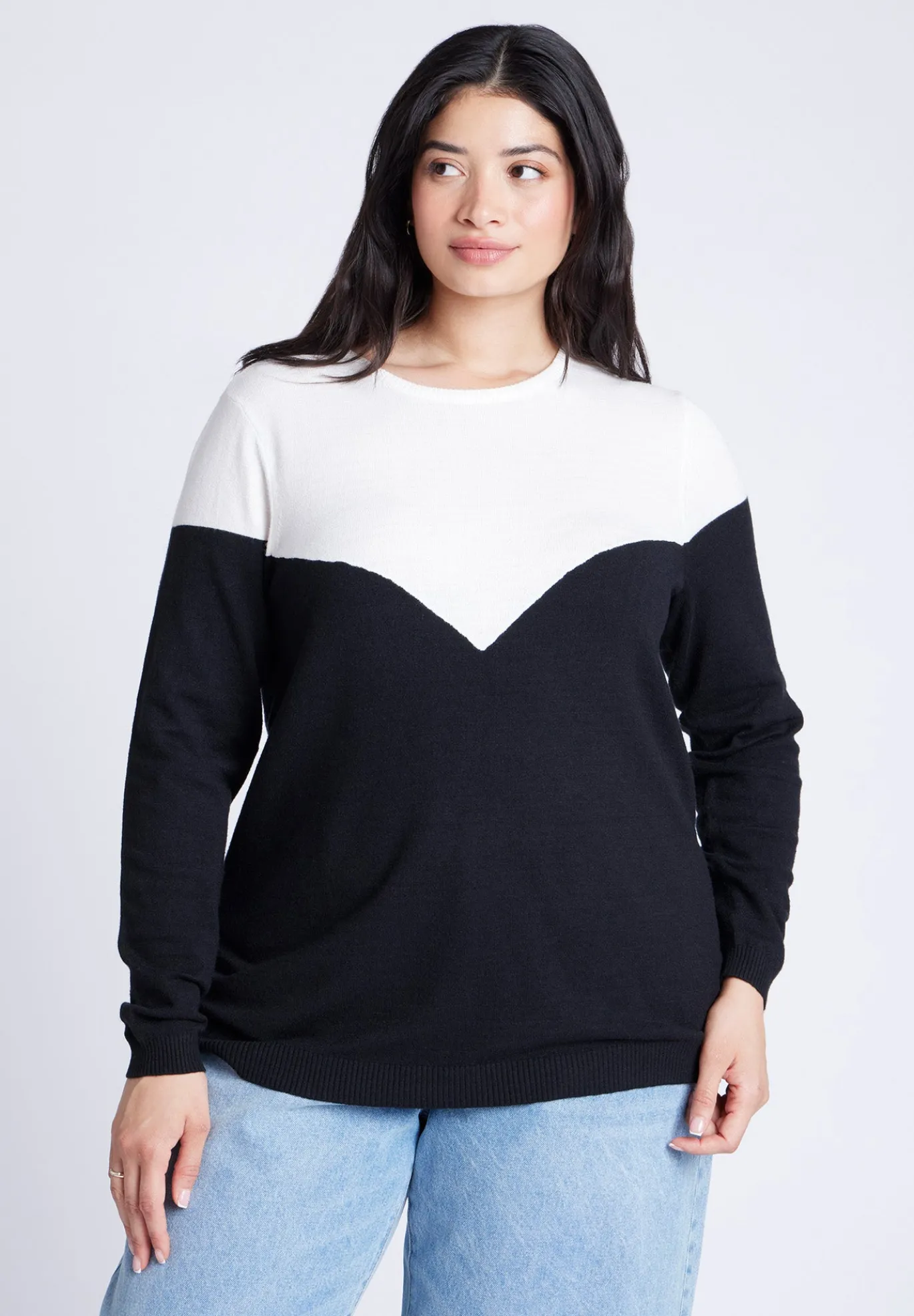 Sweetheart Colorblock Sweater
