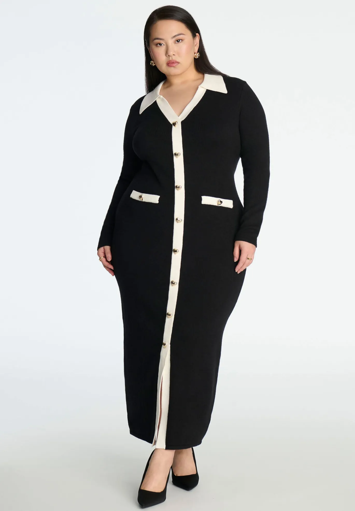 Sweetheart Sweater Dress