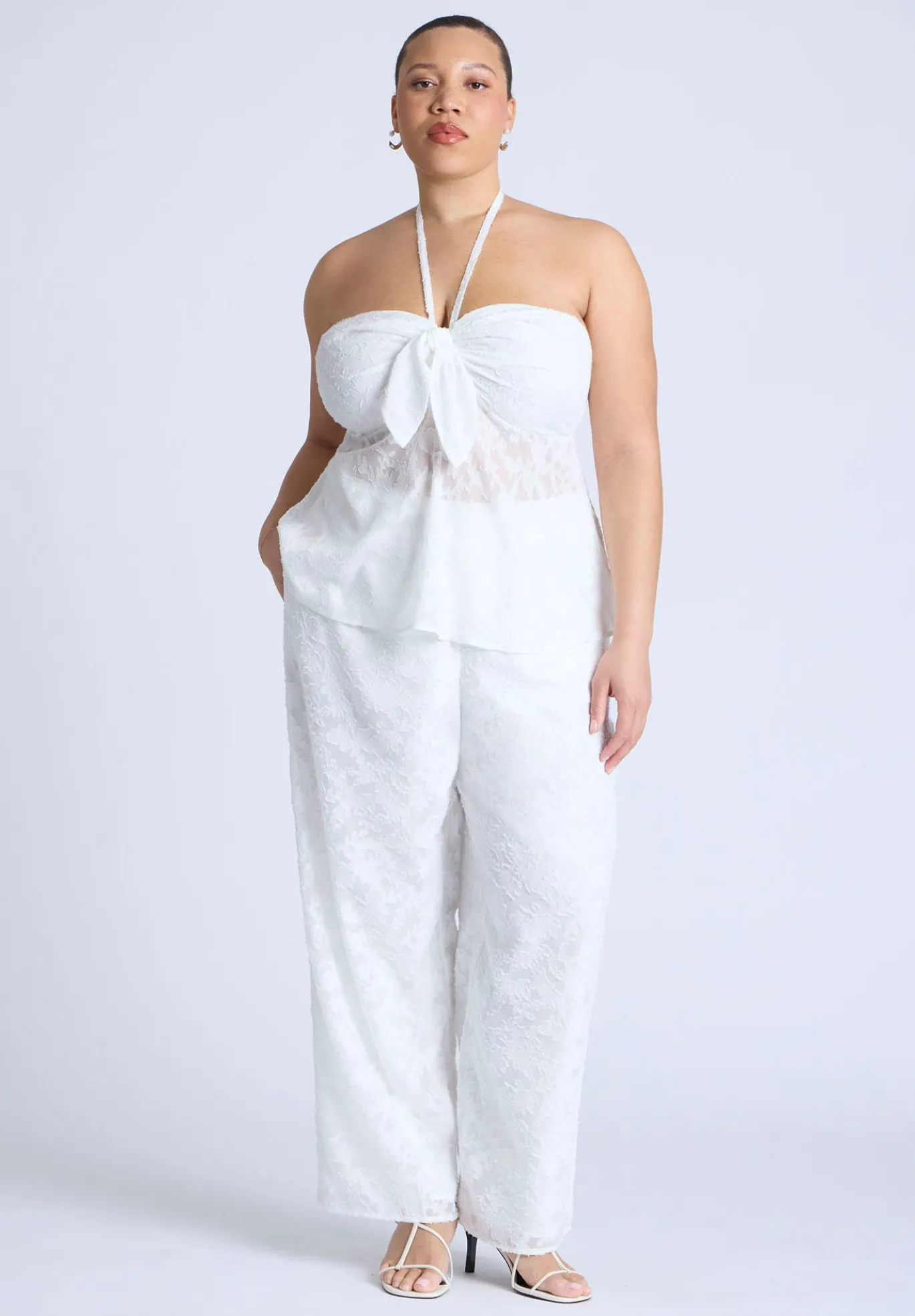 Textured Jacquard Pants