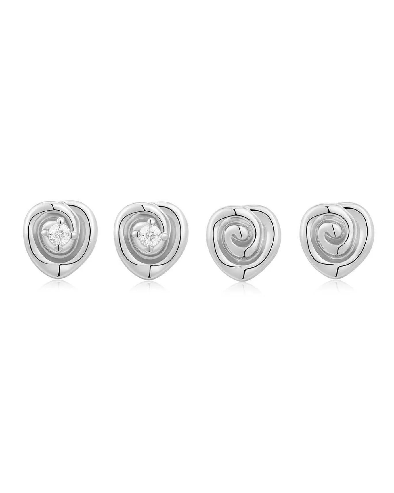 The Coquille Studs Set- Silver
