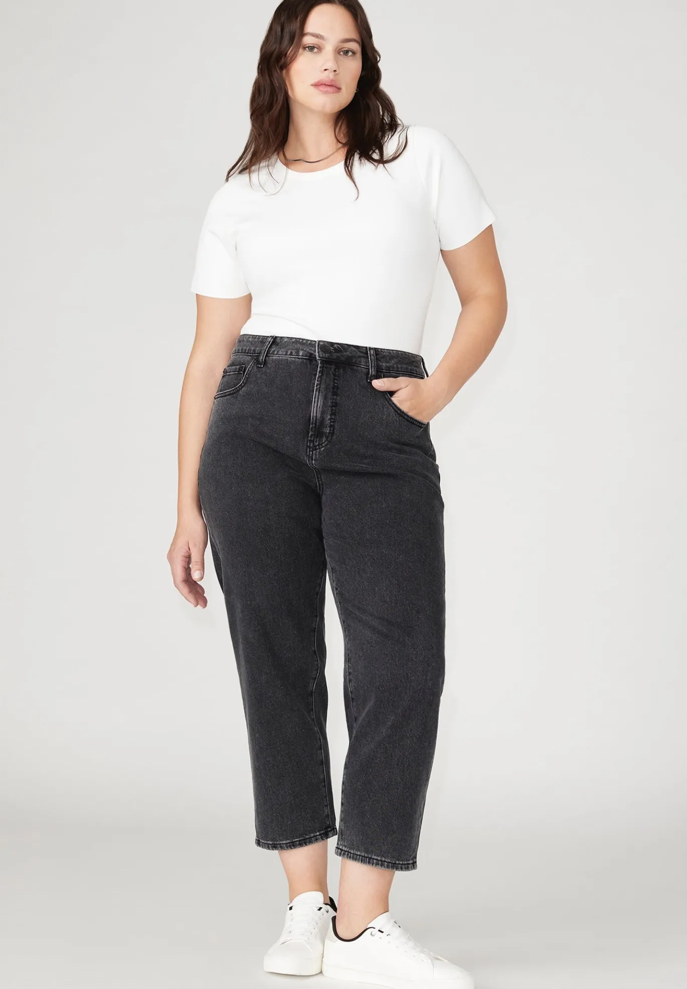 The Naomi Comfort Stretch Straight Leg Jean Crop