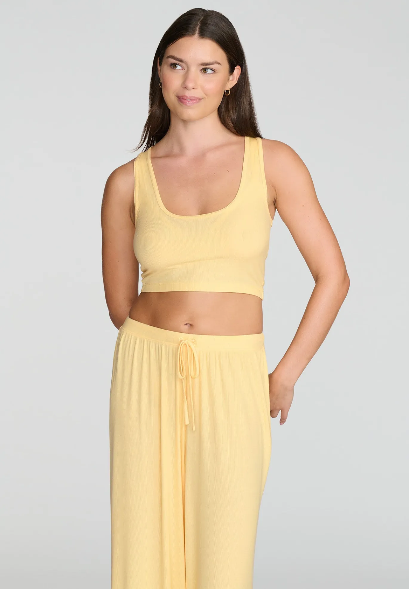 The Scoop Neck Tank - Modal Silk Rib