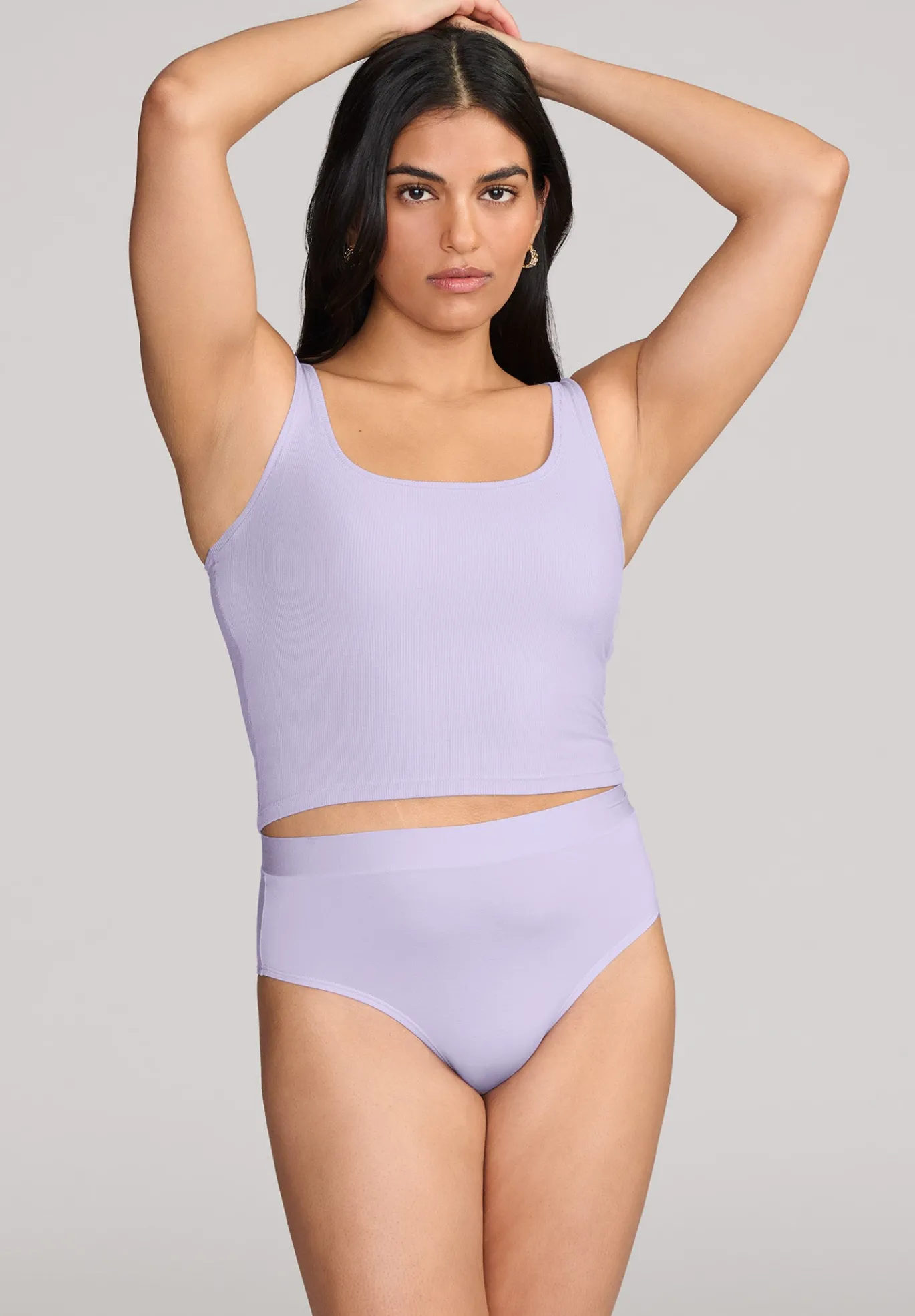 The Square Neck Tank - Modal Silk Rib