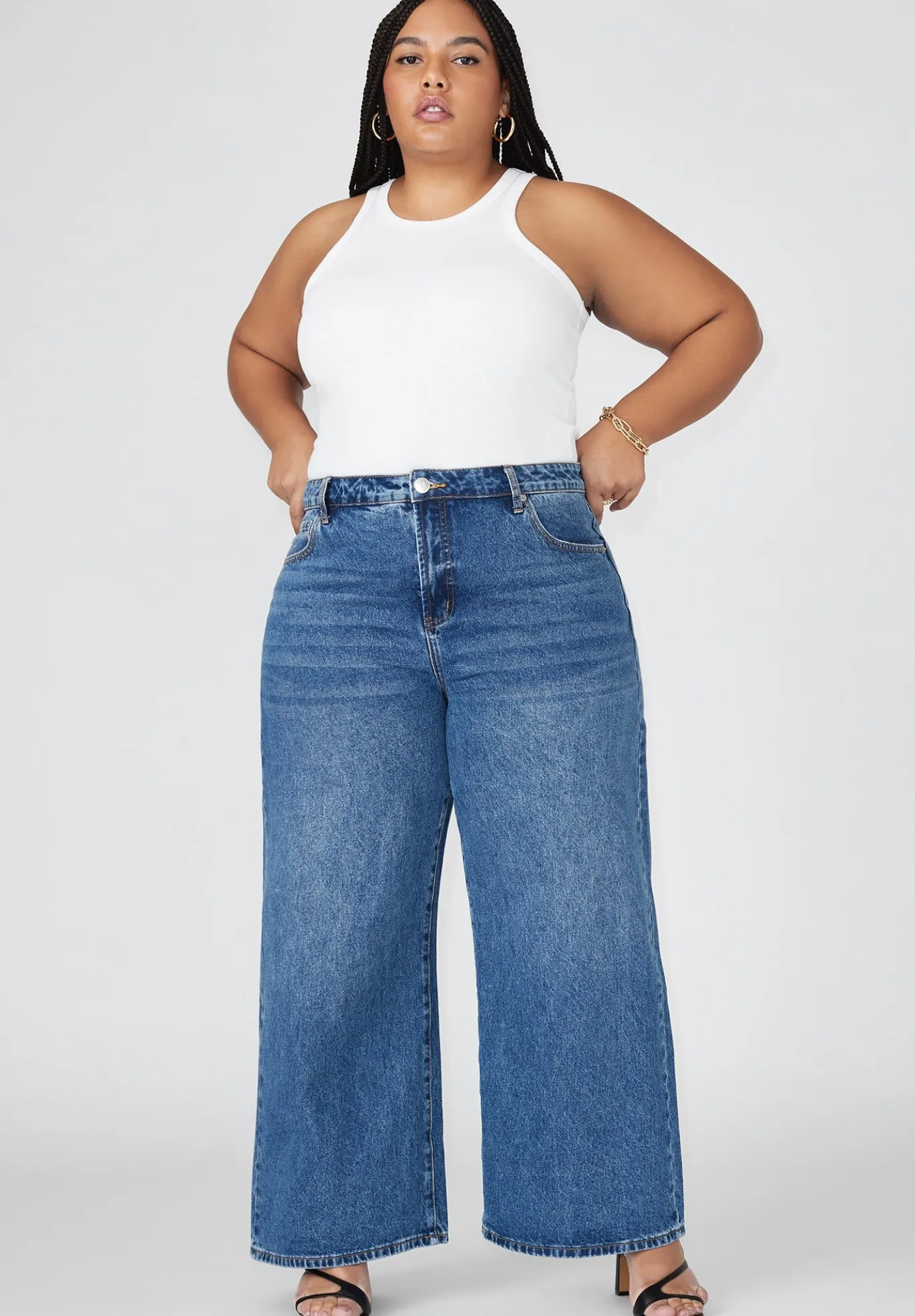 The Yvette Rigid Wide Leg Jean