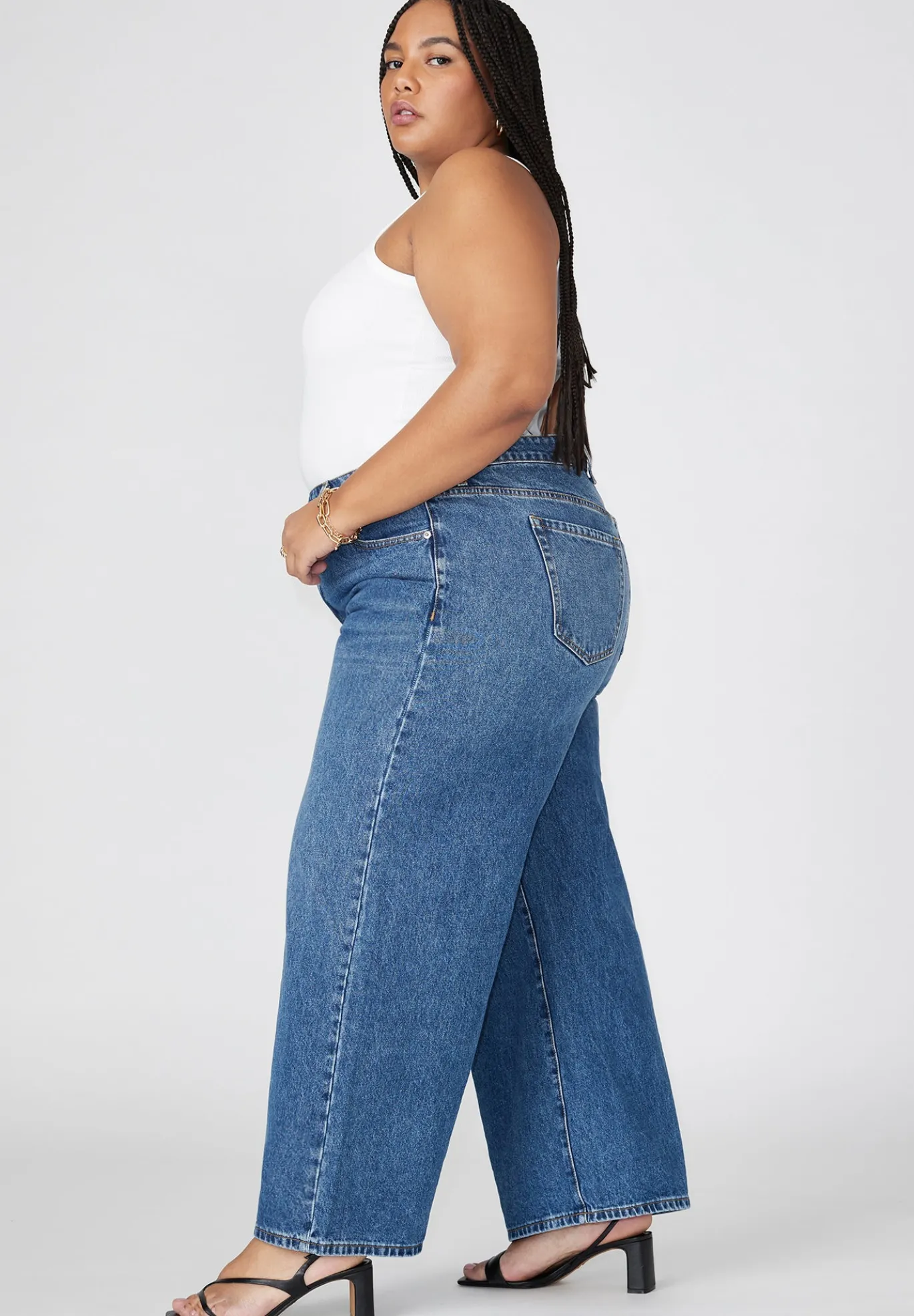 The Yvette Rigid Wide Leg Jean