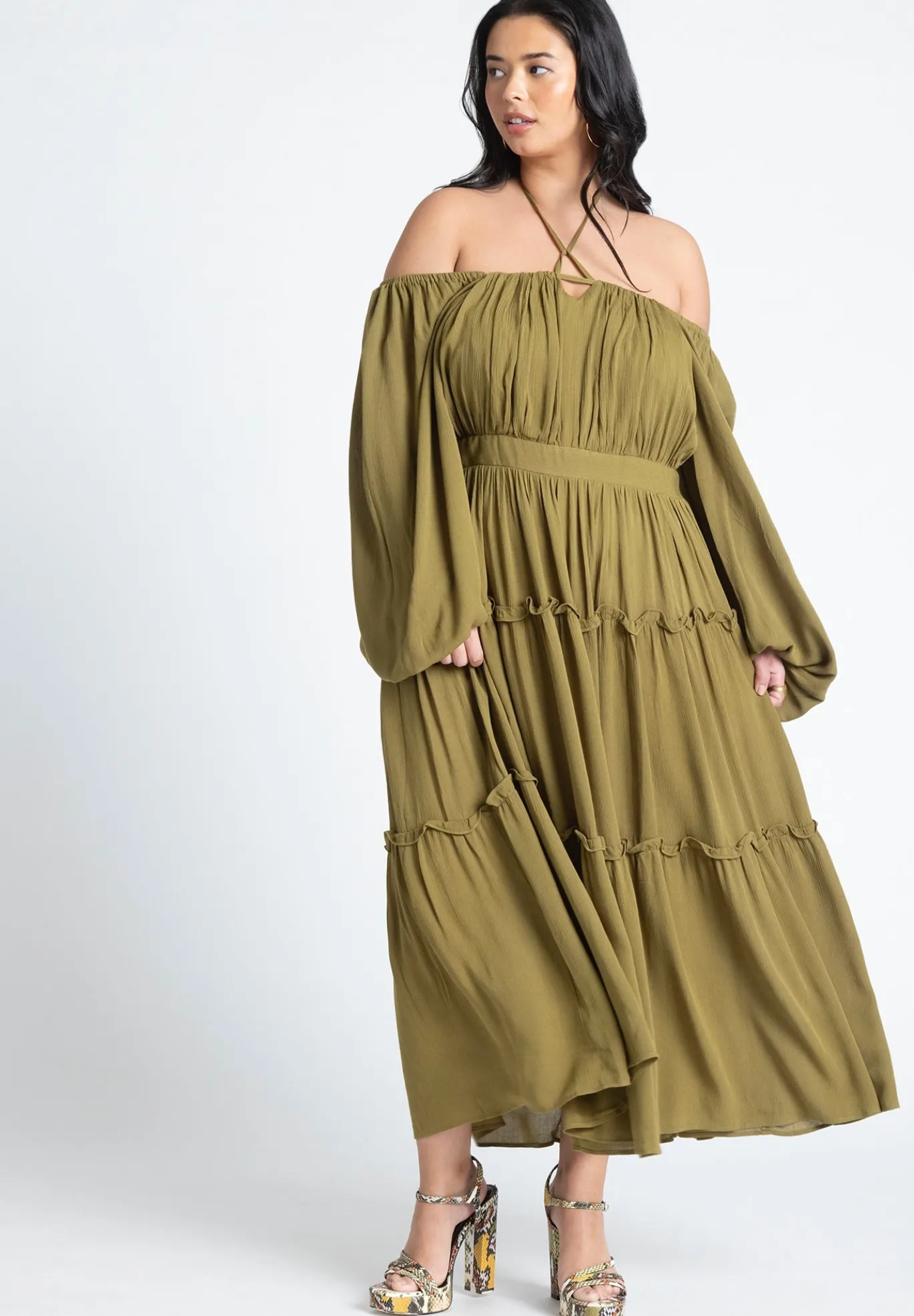Tiered Ruffle Maxi Dress