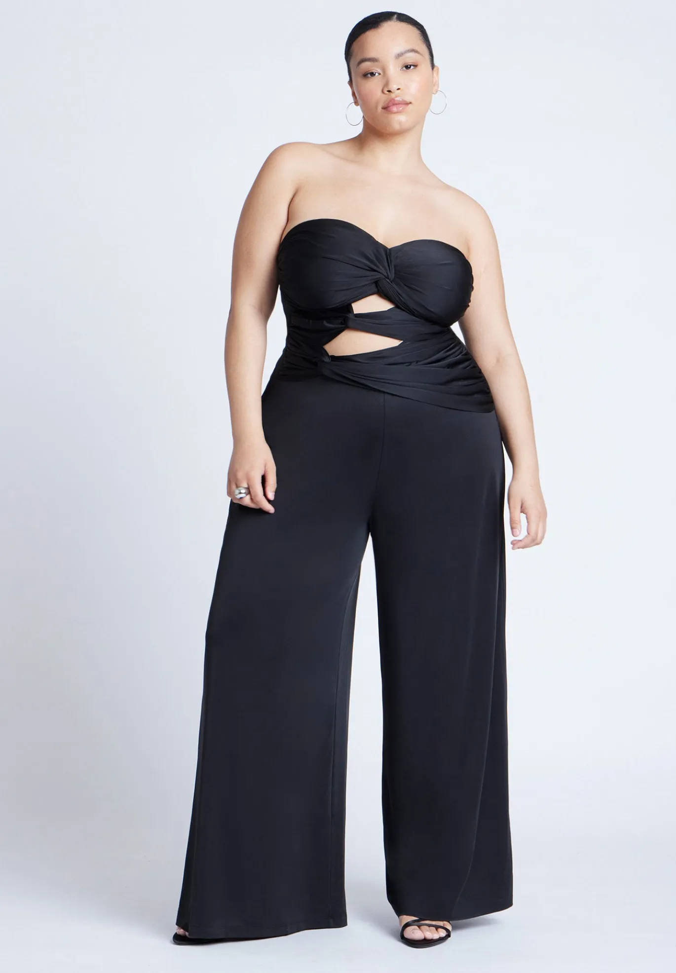 Twist Detail Jumpsuit With Cutout