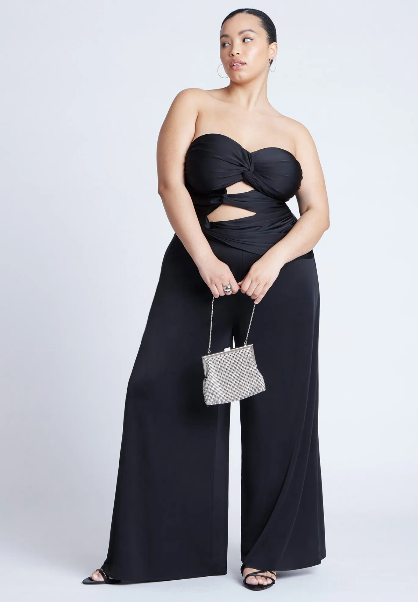 Twist Detail Jumpsuit With Cutout