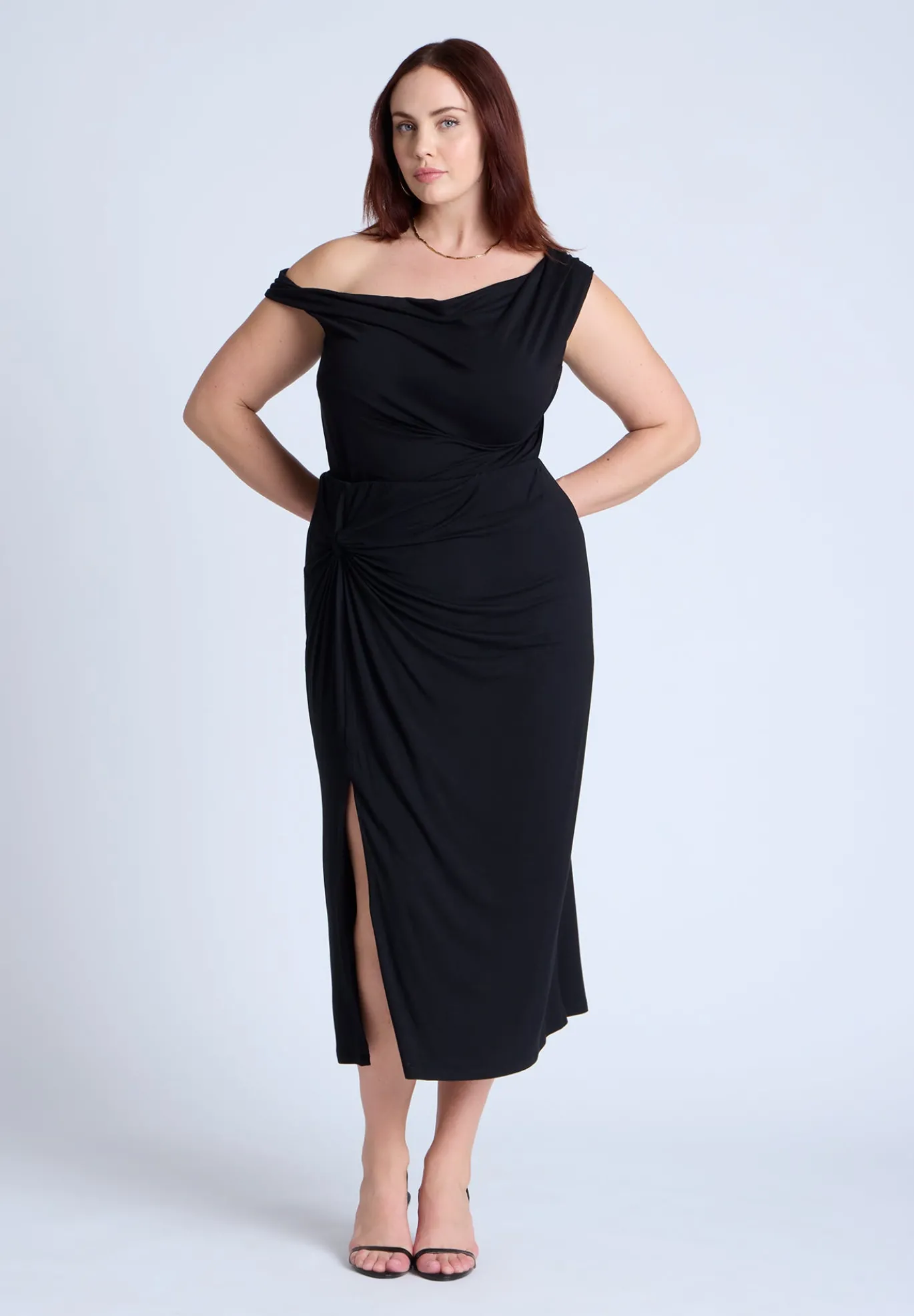 Twist Skirt With Slit