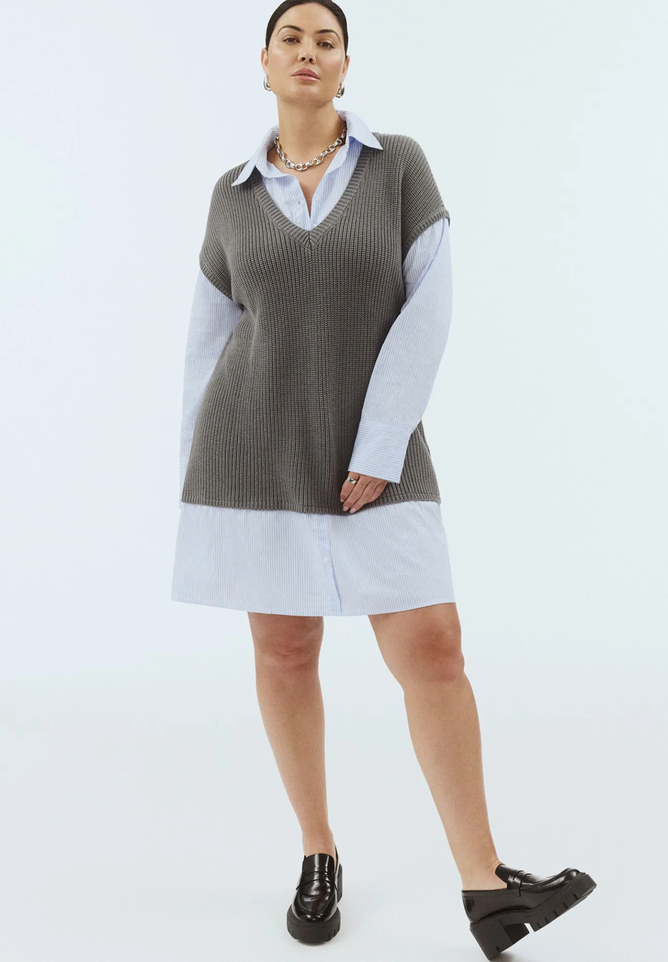 Twofer Shirt Dress