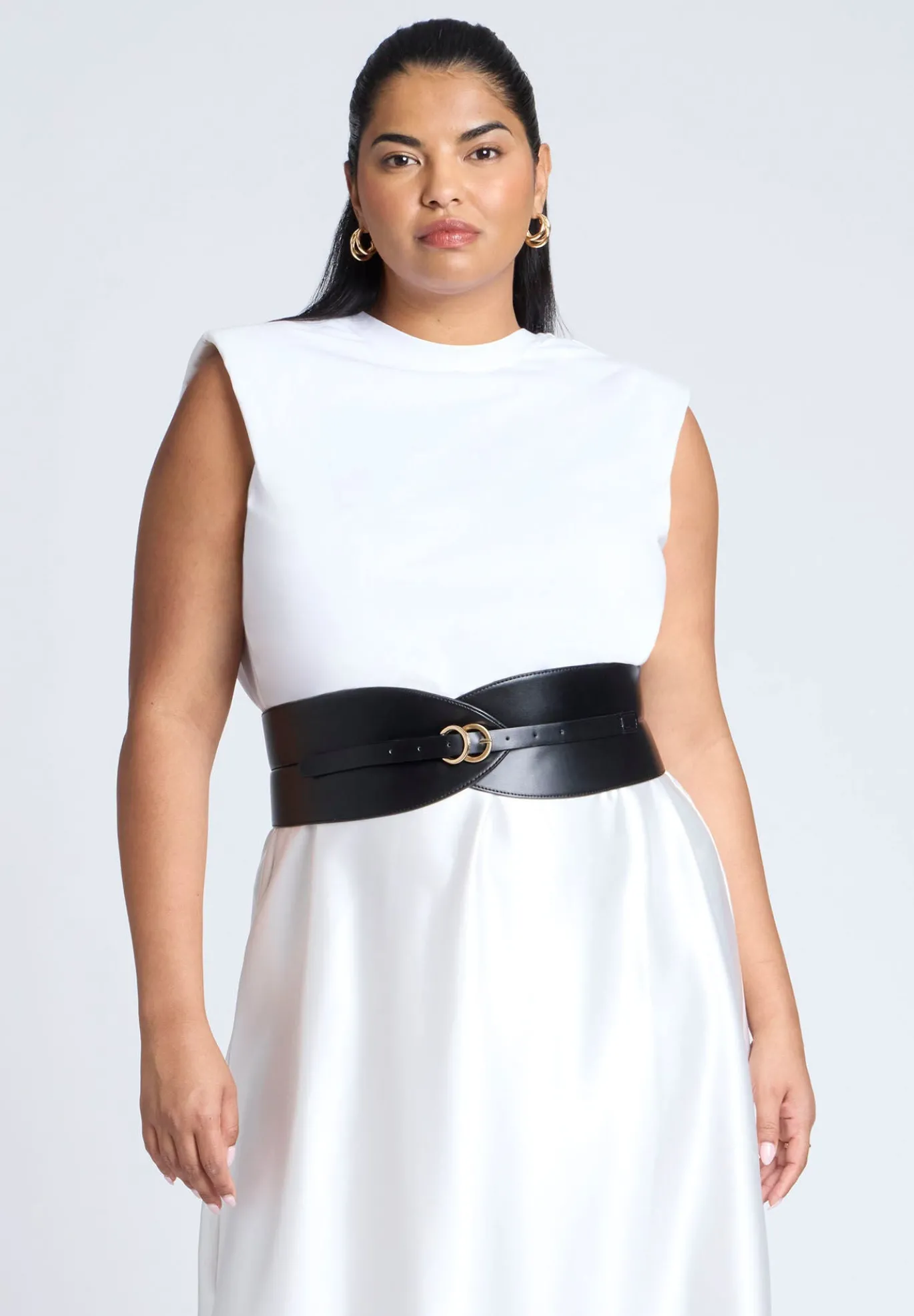 V Shape Wide Waist Belt