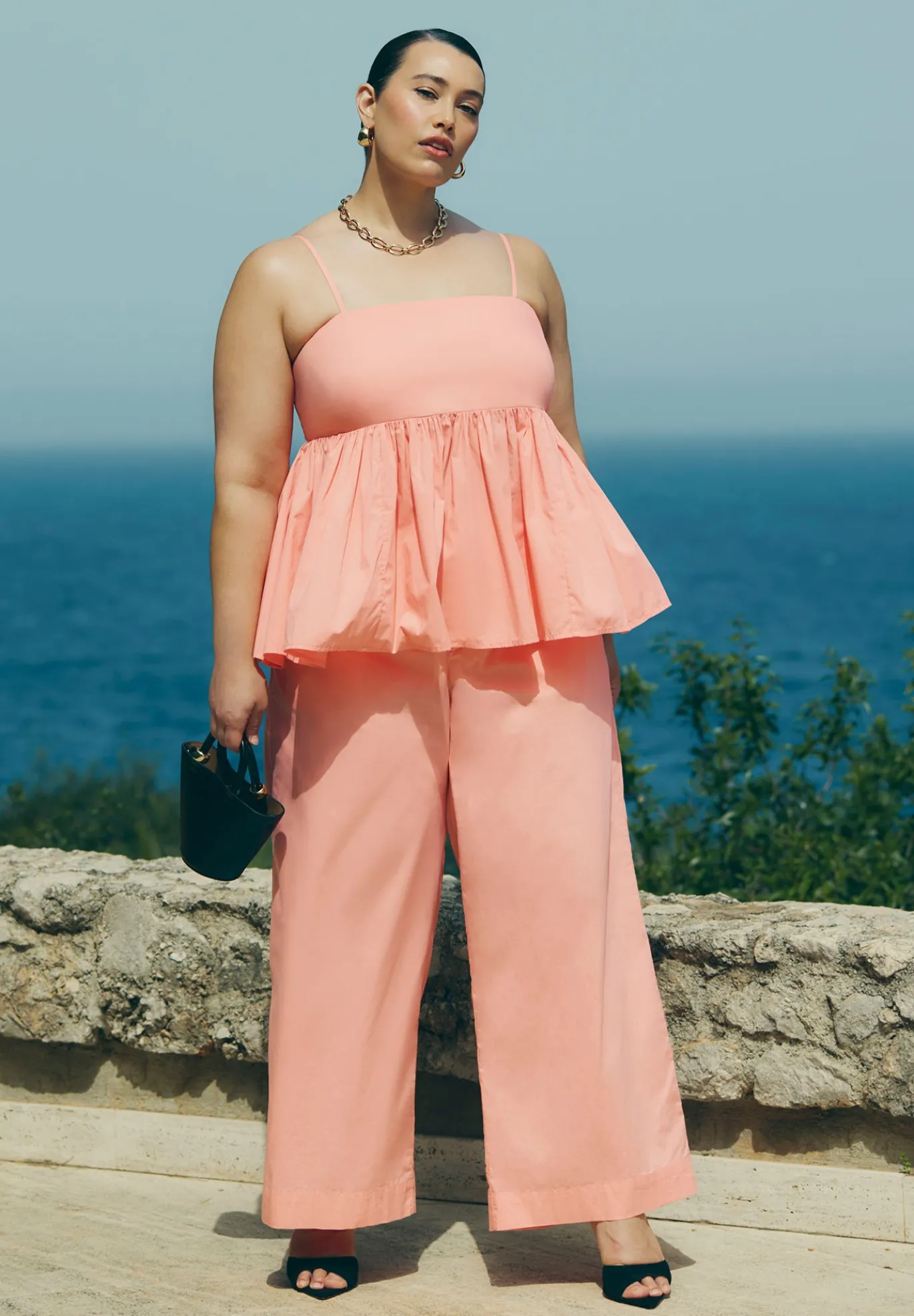 Wide Leg Cotton Pant